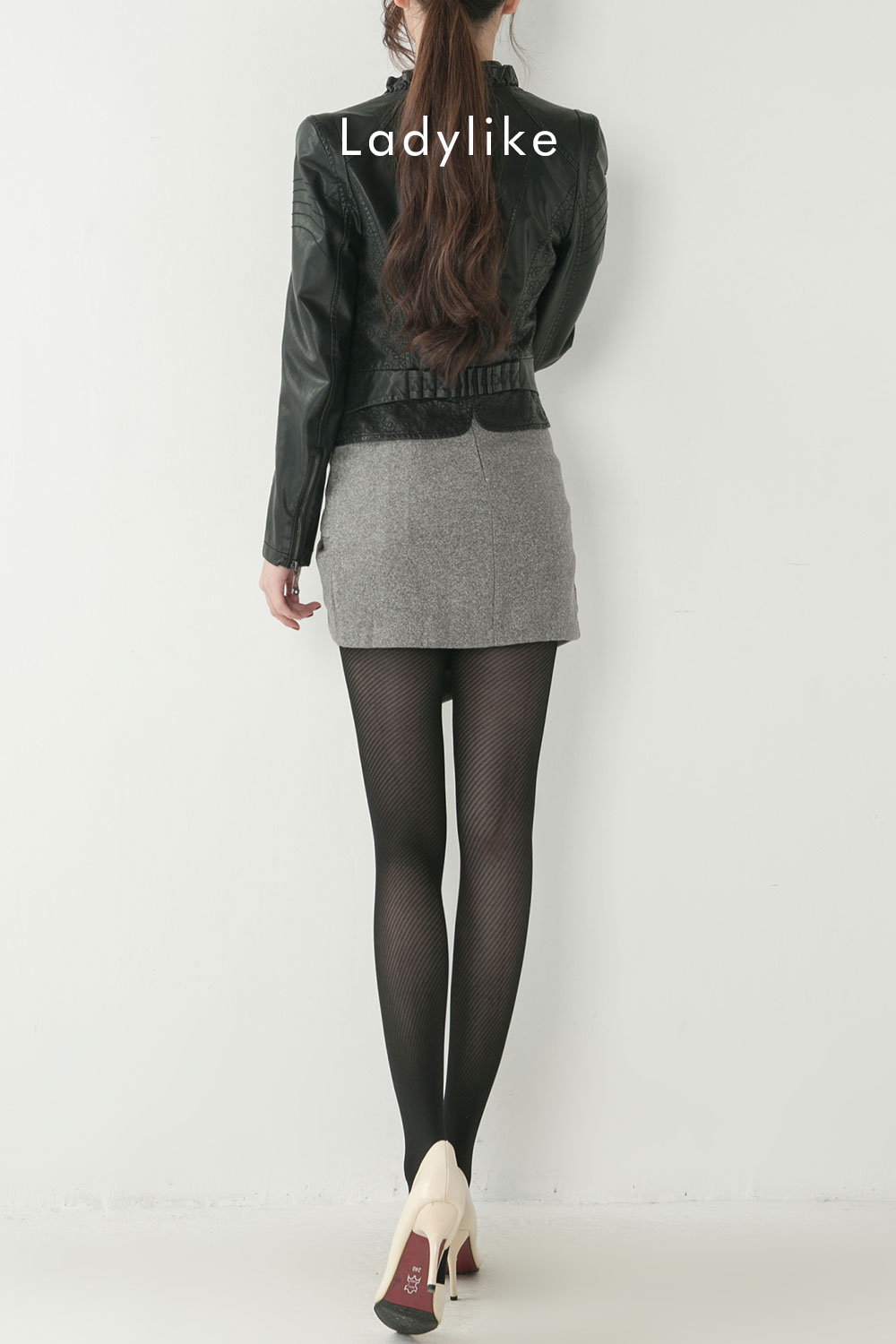 rising star pattern stockings B19